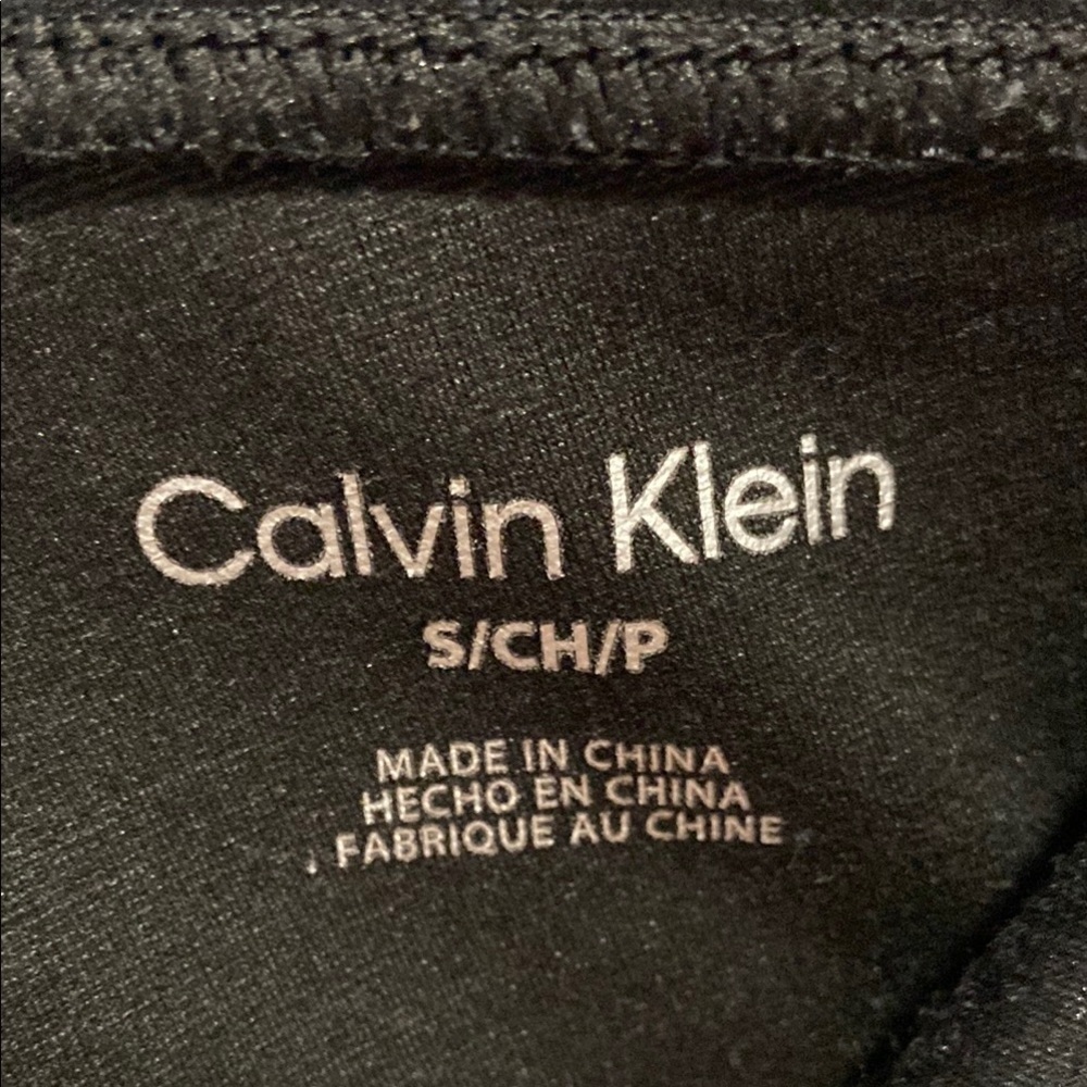 Calvin Klein Black  pinstripe Skinny Pants Sz S - Picture 2 of 8